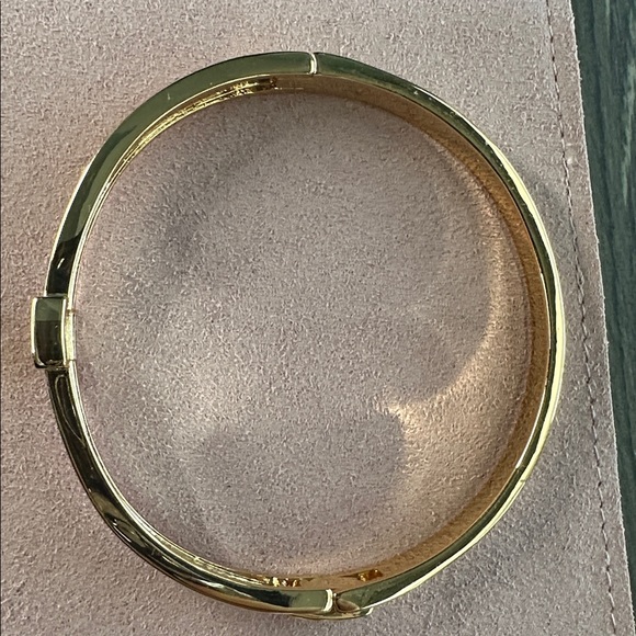 H Pavé Hinged Bangle Bracelet - Picture 5 of 5